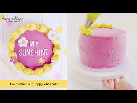 How to make our Happy Vibes cake