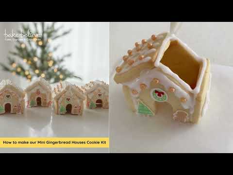 How to make our Mini Gingerbread Houses Cookie Kit