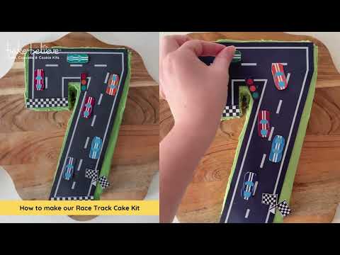 How to make our Race Track Cake Kit 