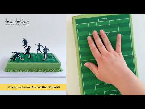 How to make our Soccer Pitch Cake Kit