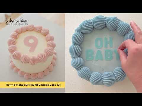 How to make our Round Vintage Cake Kit