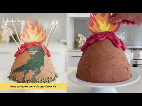 How to make our Volcano Cake Kit 