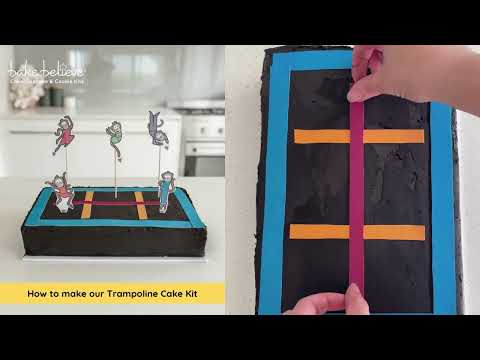 How to make our Trampoline Cake Kit 