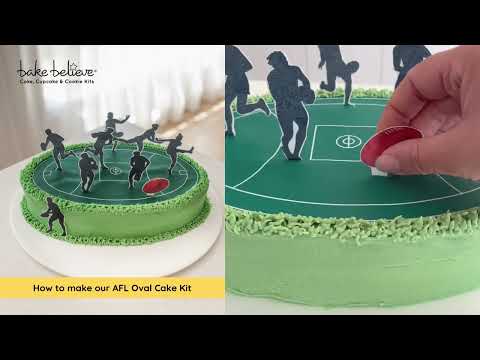 How to make our AFL Oval Cake Kit 