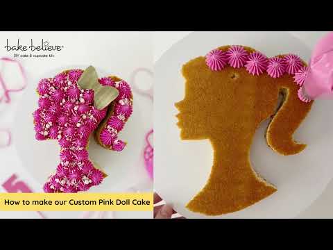 How to make our Custom Pink Doll cake