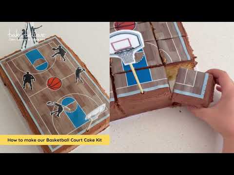 How to make our Basketball Court Cake Kit