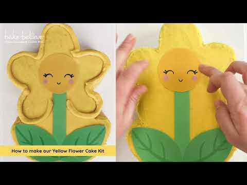 How to make our Yellow Flower Cake Kit
