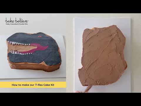 How to make our T Rex Cake Kit