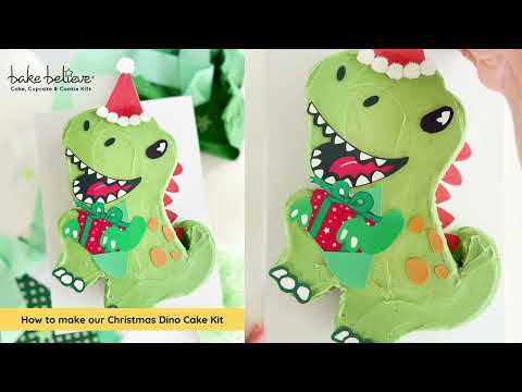 How to make our Christmas Dino Cake Kit 
