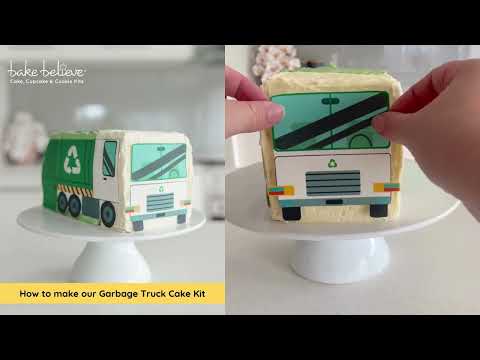How to make our Garbage Truck Cake Kit
