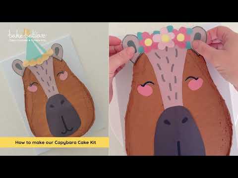 How to make our Capybara Cake Kit