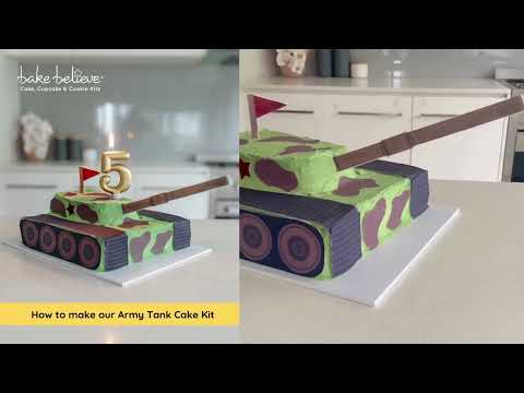 How to make our Army Tank Cake Kit 