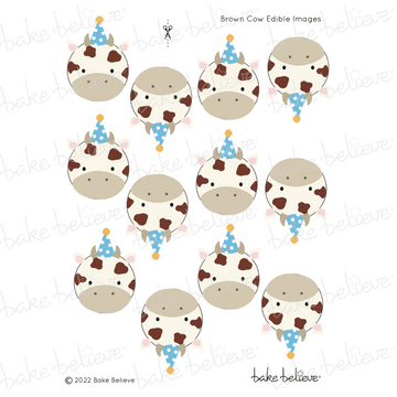 Brown Cow Edible Images