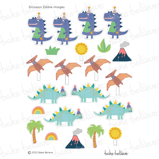 Blue Dinosaur Edible Images