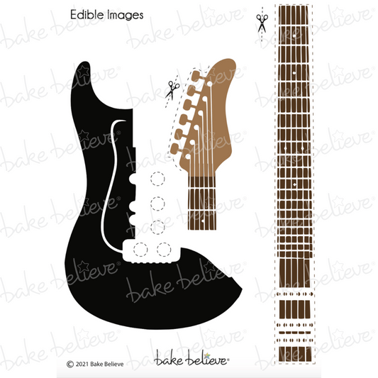 Guitar Edible Images