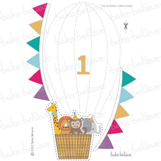 Hot Air Balloon Edible Image Set