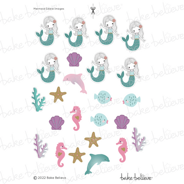Mermaid Edible Images | Bake Believe Mermaid Edible Images | Bake Believe