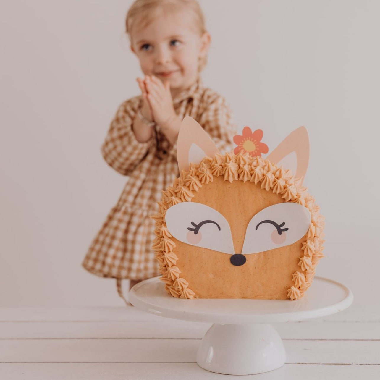 Baby Fox Birthday Cake by Goodies Bakery Winnipeg