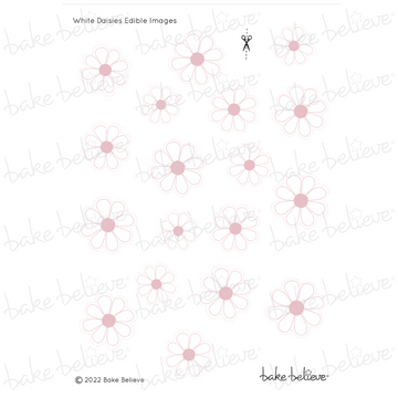 Pink Daisy Edible Images