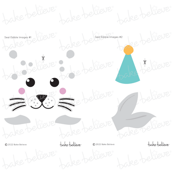 Seal Edible Image Set Bake Believe