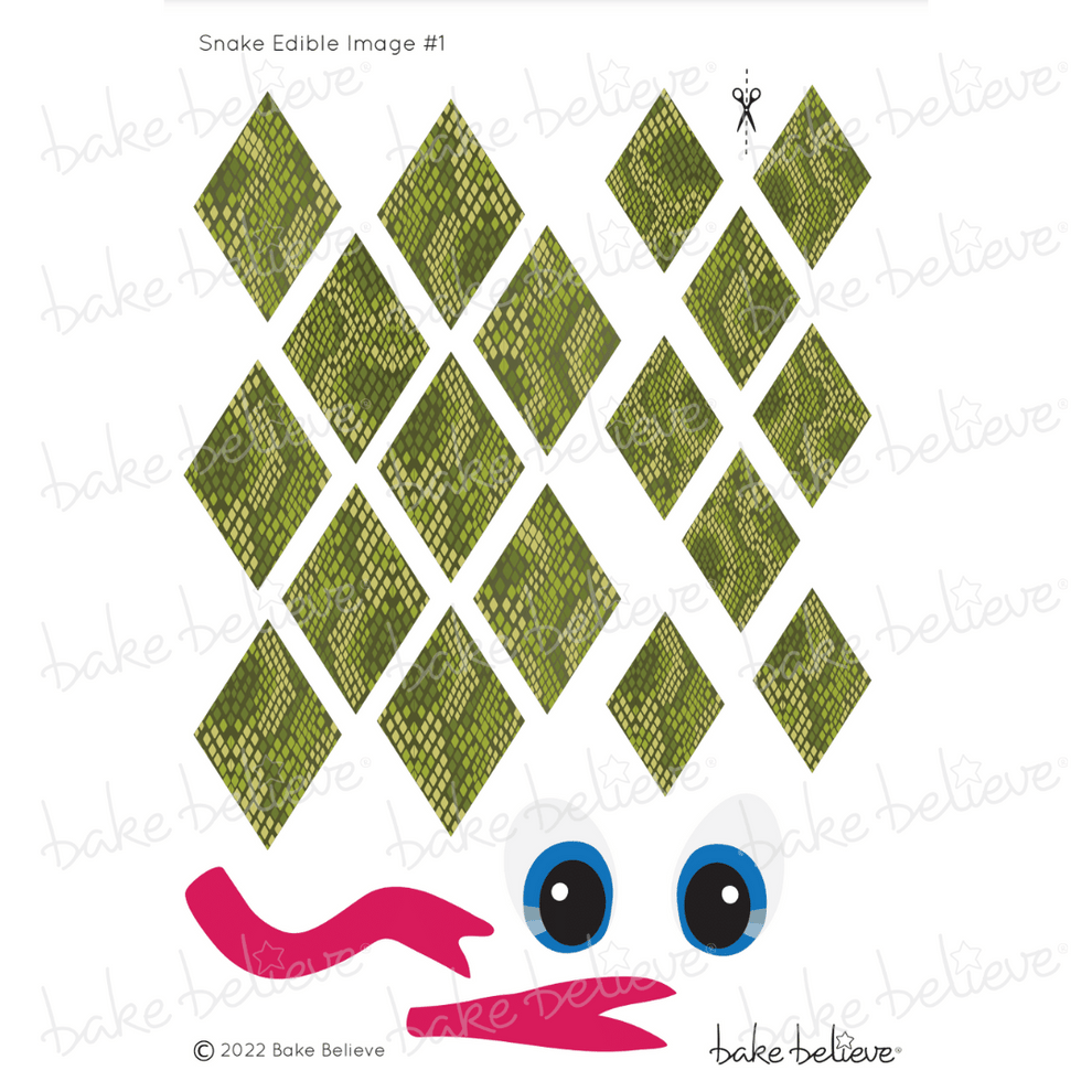 Snake Edible Image Set | Bake Believe