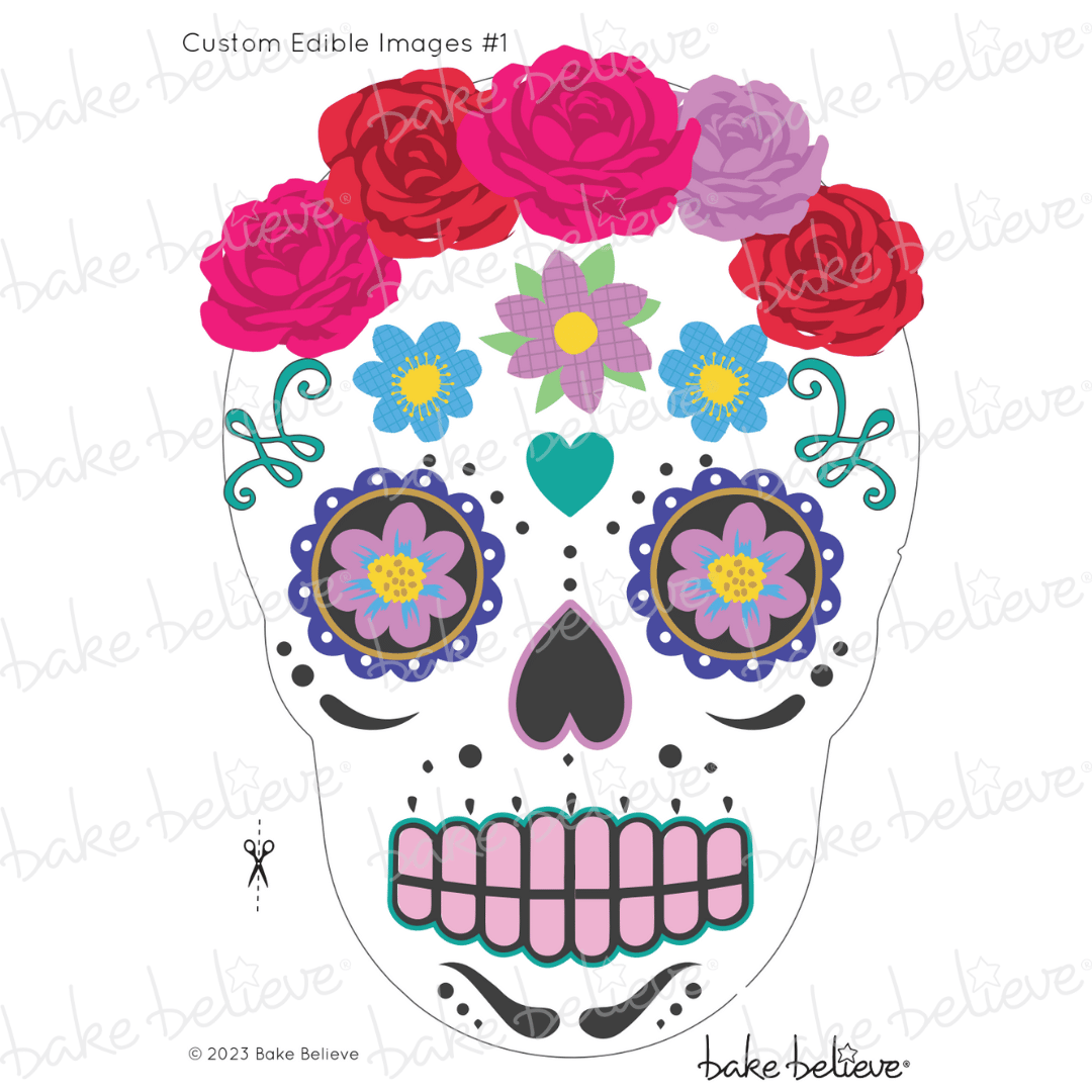 Sugar Skull Edible Image