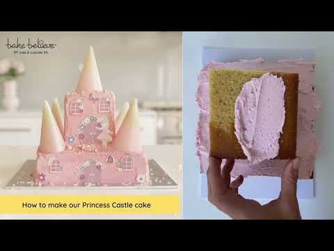 How to make a princess castle cake